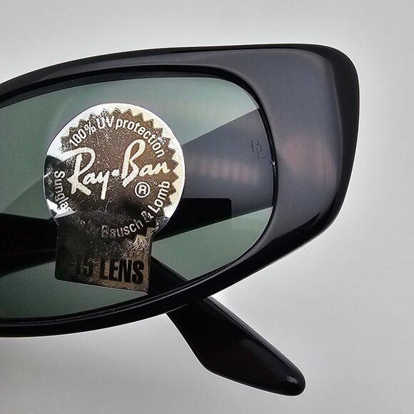 Ray-Ban B&L W1926 XYAO Black Frame G-15 Green Glass Lens Cat Eye Sunglasses 55mm
